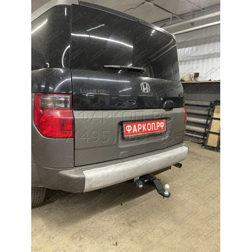 FA 0951-E Бизон Фаркоп на Honda Element 2003-2011 без подрезки бампера. Тип шара: E (легкосъемный шар под квадрат). Нагрузки: 2500/120 кг. Не комплектуется электрикой