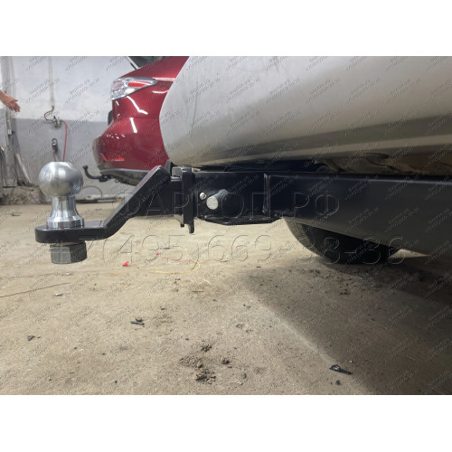FA 0951-E Бизон Фаркоп на Honda Element 2003-2011 без подрезки бампера. Тип шара: E (легкосъемный шар под квадрат). Нагрузки: 2500/120 кг. Не комплектуется электрикой