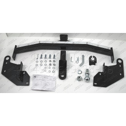 FA 0978-E(N) Бизон Фаркоп с хромированной накладкой на Mitsubishi Pajero IV 2007-2020, Mitsubishi Pajero III 2000-2007 без подрезки бампера. Тип шара: E (легкосъемный шар под 