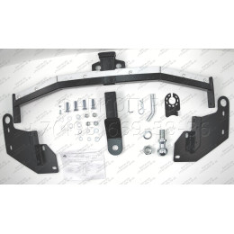 FA 0978-E(N) Бизон Фаркоп с хромированной накладкой на Mitsubishi Pajero IV 2007-2020, Mitsubishi Pajero III 2000-2007 без подрезки бампера. Тип шара: E (легкосъемный шар под 
