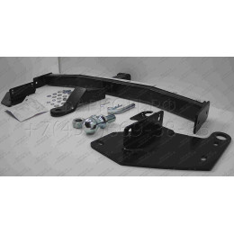 FA 0978-E(N) Бизон Фаркоп с хромированной накладкой на Mitsubishi Pajero IV 2007-2020, Mitsubishi Pajero III 2000-2007 без подрезки бампера. Тип шара: E (легкосъемный шар под 