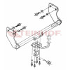 H-205 STEINHOF Фаркоп на Hyundai Atos 1998-2008 без снятия и подрезки бампера. Тип шара: H (сварное крепление шара). Нагрузки: 700/28 кг, масса фаркопа 15,2 кг (без электрики в комплекте)