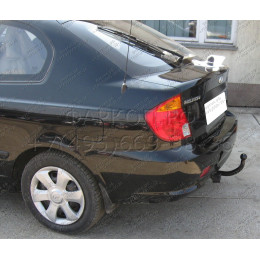 H-207 STEINHOF Фаркоп на Hyundai Accent хетчбек 3/5 дверей 1999-2005 без снятия и подрезки бампера. Тип шара: H (сварное крепление шара). Нагрузки: 1200/50 кг, масса 