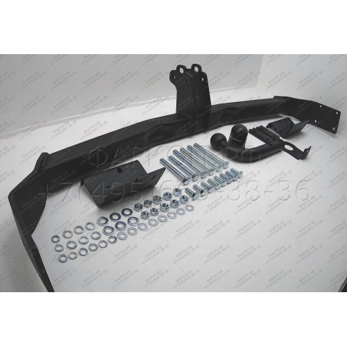 H-272 STEINHOF Фаркоп на Hyundai Santa Fe II CM 2006-2012. Требуется подрезка бампера. Тип шара: A. Нагрузки: 2300/95 кг, масса фаркопа 21 кг (без электрики в комплекте)