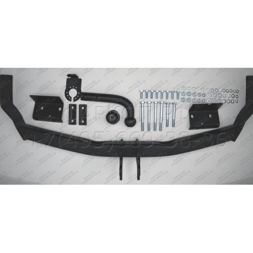 H-272 STEINHOF Фаркоп на Hyundai Santa Fe II CM 2006-2012. Требуется подрезка бампера. Тип шара: A. Нагрузки: 2300/95 кг, масса фаркопа 21 кг (без электрики в комплекте)