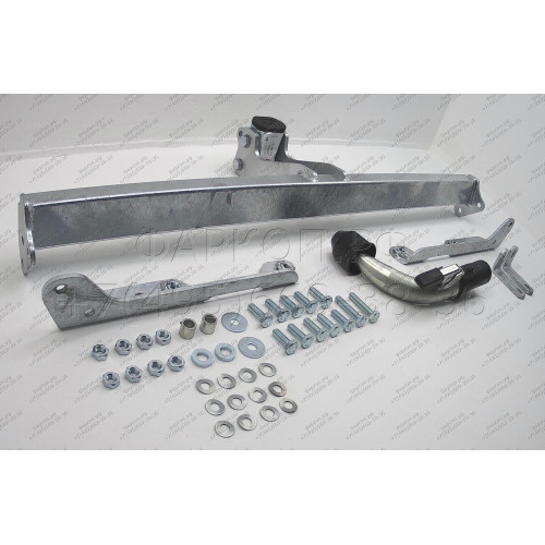 H052C GALIA Полностью оцинкованный фаркоп на Honda Jazz 2002-2008, Honda Fit 2001-2008. Тип шара: C (горизонтальный съемный). Невидимый вырез бампера. Нагрузки: 1200/70 кг, масса фаркопа 13,77 кг