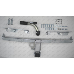 H052C GALIA Полностью оцинкованный фаркоп на Honda Jazz 2002-2008, Honda Fit 2001-2008. Тип шара: C (горизонтальный съемный). Невидимый вырез бампера. Нагрузки: 1200/70 
