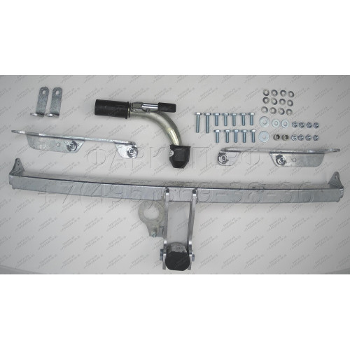 H052C GALIA Полностью оцинкованный фаркоп на Honda Jazz 2002-2008, Honda Fit 2001-2008. Тип шара: C (горизонтальный съемный). Невидимый вырез бампера. Нагрузки: 1200/70 кг, масса фаркопа 13,77 кг