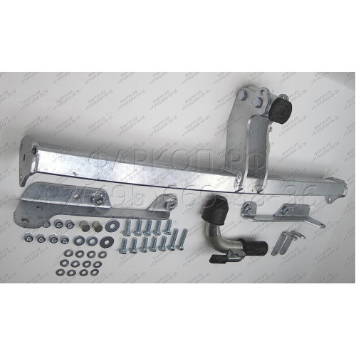 H052C GALIA Полностью оцинкованный фаркоп на Honda Jazz 2002-2008, Honda Fit 2001-2008. Тип шара: C (горизонтальный съемный). Невидимый вырез бампера. Нагрузки: 1200/70 кг, масса фаркопа 13,77 кг
