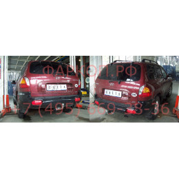 H060C GALIA Полностью оцинкованный фаркоп на Hyundai Santa Fe 2001-2006, в т.ч. Santa Fe Classic 2007-2013. Тип шара: C (горизонтальный съемный). Установка без снятия и выр