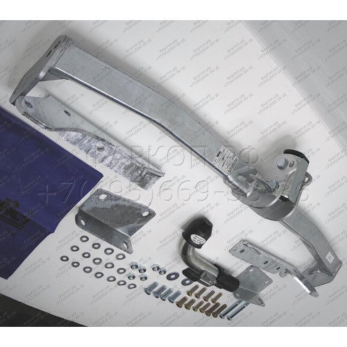 H060C GALIA Полностью оцинкованный фаркоп на Hyundai Santa Fe 2001-2006, в т.ч. Santa Fe Classic 2007-2013. Тип шара: C (горизонтальный съемный). Установка без снятия и выреза бампера. Нагрузки: 2300/92 кг, масса фаркопа 19,77 кг