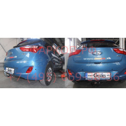 H086C GALIA Полностью оцинкованный фаркоп на Hyundai i30 хетчбек 2012-2018, Kia Ceed хетчбек 2012-2018, Kia Proceed 2013-2018. Тип шара: C (горизонтальный съемный). Невидимый 