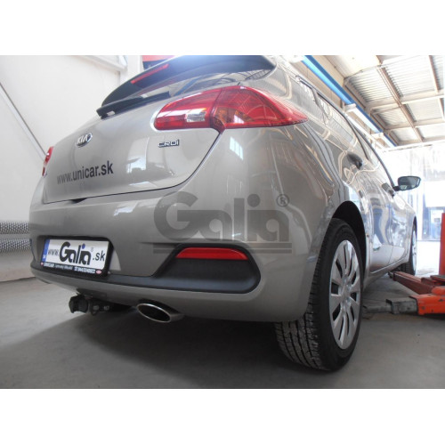 H086C GALIA Полностью оцинкованный фаркоп на Hyundai i30 хетчбек 2012-2018, Kia Ceed хетчбек 2012-2018, Kia Proceed 2013-2018. Тип шара: C (горизонтальный съемный). Невидимый вырез бампера. Нагрузки: 1500/75 кг, масса фаркопа 17,47 кг