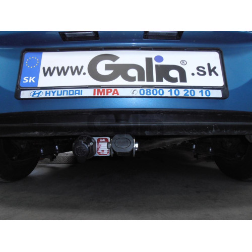 H086C GALIA Полностью оцинкованный фаркоп на Hyundai i30 хетчбек 2012-2018, Kia Ceed хетчбек 2012-2018, Kia Proceed 2013-2018. Тип шара: C (горизонтальный съемный). Невидимый вырез бампера. Нагрузки: 1500/75 кг, масса фаркопа 17,47 кг