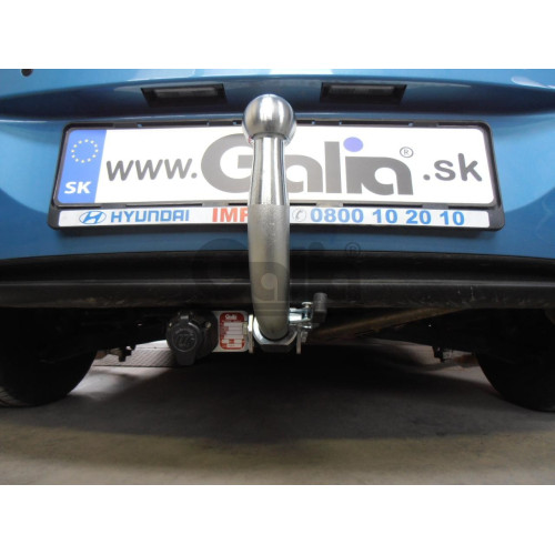 H086C GALIA Полностью оцинкованный фаркоп на Hyundai i30 хетчбек 2012-2018, Kia Ceed хетчбек 2012-2018, Kia Proceed 2013-2018. Тип шара: C (горизонтальный съемный). Невидимый вырез бампера. Нагрузки: 1500/75 кг, масса фаркопа 17,47 кг