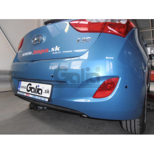 H086C GALIA Полностью оцинкованный фаркоп на Hyundai i30 хетчбек 2012-2018, Kia Ceed хетчбек 2012-2018, Kia Proceed 2013-2018. Тип шара: C (горизонтальный съемный). Невидимый вырез бампера. Нагрузки: 1500/75 кг, масса фаркопа 17,47 кг