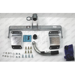 H086C GALIA Полностью оцинкованный фаркоп на Hyundai i30 хетчбек 2012-2018, Kia Ceed хетчбек 2012-2018, Kia Proceed 2013-2018. Тип шара: C (горизонтальный съемный). Невидимый 