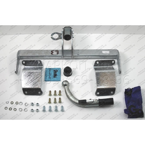 H086C GALIA Полностью оцинкованный фаркоп на Hyundai i30 хетчбек 2012-2018, Kia Ceed хетчбек 2012-2018, Kia Proceed 2013-2018. Тип шара: C (горизонтальный съемный). Невидимый вырез бампера. Нагрузки: 1500/75 кг, масса фаркопа 17,47 кг