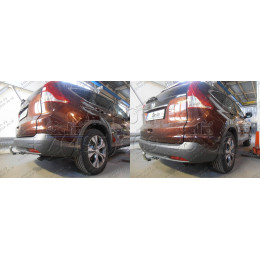 H089A GALIA Полностью оцинкованный фаркоп на Honda CR-V IV 2012-2017. Подрозетник убирается за бампер. Тип шара: A. Невидимый вырез бампера. Нагрузки: 2000/100 к