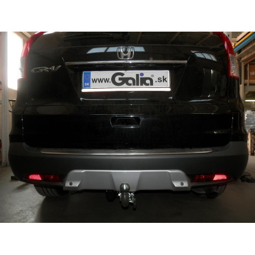 H089A GALIA Полностью оцинкованный фаркоп на Honda CR-V IV 2012-2017. Подрозетник убирается за бампер. Тип шара: A. Невидимый вырез бампера. Нагрузки: 2000/100 кг, масса фаркопа 17,92 кг