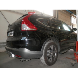 H089A GALIA Полностью оцинкованный фаркоп на Honda CR-V IV 2012-2017. Подрозетник убирается за бампер. Тип шара: A. Невидимый вырез бампера. Нагрузки: 2000/100 к