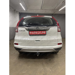 H089A GALIA Полностью оцинкованный фаркоп на Honda CR-V IV 2012-2017. Подрозетник убирается за бампер. Тип шара: A. Невидимый вырез бампера. Нагрузки: 2000/100 к
