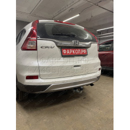 H089A GALIA Полностью оцинкованный фаркоп на Honda CR-V IV 2012-2017. Подрозетник убирается за бампер. Тип шара: A. Невидимый вырез бампера. Нагрузки: 2000/100 к