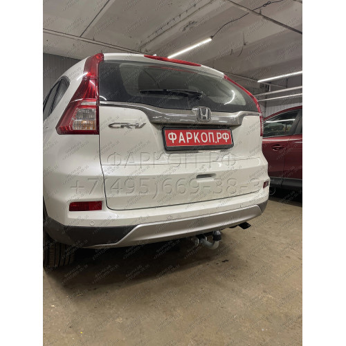 H089A GALIA Полностью оцинкованный фаркоп на Honda CR-V IV 2012-2017. Подрозетник убирается за бампер. Тип шара: A. Невидимый вырез бампера. Нагрузки: 2000/100 кг, масса фаркопа 17,92 кг