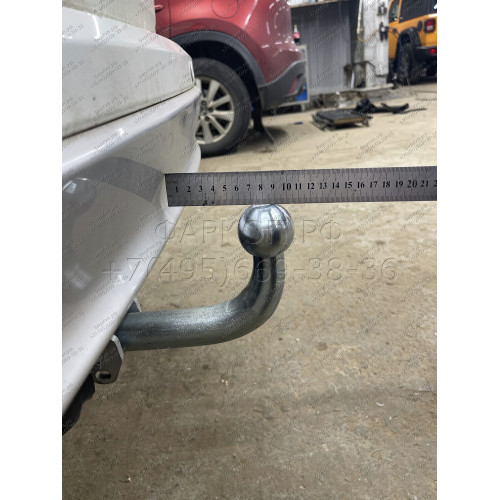 H089A GALIA Полностью оцинкованный фаркоп на Honda CR-V IV 2012-2017. Подрозетник убирается за бампер. Тип шара: A. Невидимый вырез бампера. Нагрузки: 2000/100 кг, масса фаркопа 17,92 кг