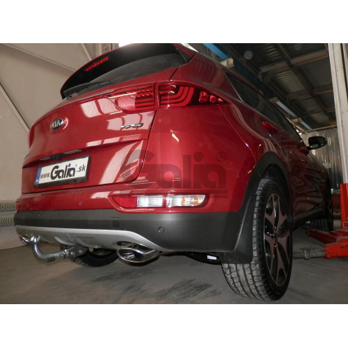 H095C GALIA Полностью оцинкованный фаркоп на Hyundai Tucson дорестайл 2015-2018 (установка без снятия и выреза бампера), Kia Sportage 4 дорестайл 2015-2018 (требуется невидимая подрезка бампера). Тип шара: C (горизонтальный съемный). Нагрузки: 2200/100 кг