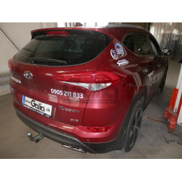 H095C GALIA Полностью оцинкованный фаркоп на Hyundai Tucson дорестайл 2015-2018 (установка без снятия и выреза бампера), Kia Sportage 4 дорестайл 2015-2018 (требуется 