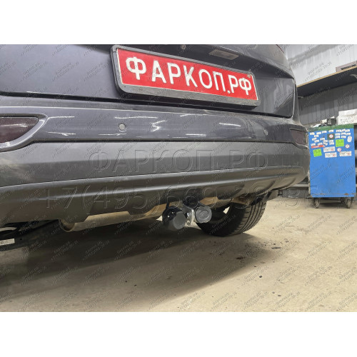 H095C GALIA Полностью оцинкованный фаркоп на Hyundai Tucson дорестайл 2015-2018 (установка без снятия и выреза бампера), Kia Sportage 4 дорестайл 2015-2018 (требуется невидимая подрезка бампера). Тип шара: C (горизонтальный съемный). Нагрузки: 2200/100 кг