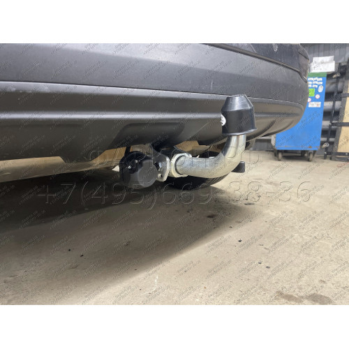 H095C GALIA Полностью оцинкованный фаркоп на Hyundai Tucson дорестайл 2015-2018 (установка без снятия и выреза бампера), Kia Sportage 4 дорестайл 2015-2018 (требуется невидимая подрезка бампера). Тип шара: C (горизонтальный съемный). Нагрузки: 2200/100 кг