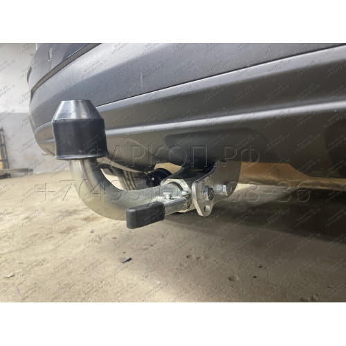 H095C GALIA Полностью оцинкованный фаркоп на Hyundai Tucson дорестайл 2015-2018 (установка без снятия и выреза бампера), Kia Sportage 4 дорестайл 2015-2018 (требуется невидимая подрезка бампера). Тип шара: C (горизонтальный съемный). Нагрузки: 2200/100 кг