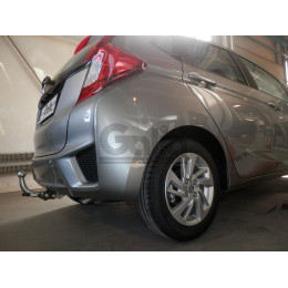 H096C GALIA Полностью оцинкованный фаркоп на Honda Jazz 2014-2020, Honda Fit 2013-2020. Тип шара: C (горизонтальный съемный). Невидимый вырез бампера. Нагрузки: 1200/80 
