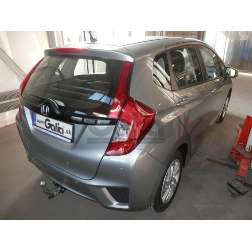 H096C GALIA Полностью оцинкованный фаркоп на Honda Jazz 2014-2020, Honda Fit 2013-2020. Тип шара: C (горизонтальный съемный). Невидимый вырез бампера. Нагрузки: 1200/80 кг, масса фаркопа 14,67 кг