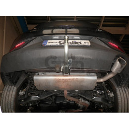 H116C GALIA Полностью оцинкованный фаркоп на Hyundai i30 Fastback 2017-. Тип шара: C (горизонтальный съемный). Установка без снятия и выреза бампера. Нагрузки