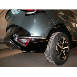 H120A GALIA Полностью оцинкованный фаркоп на Hyundai Tucson 2021-2024, 2024-, Kia Sportage 2022-2025, 2025-. Подрозетник убирается за бампер. Тип шара: A. Установка без вырез