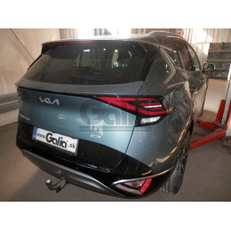 H120A GALIA Полностью оцинкованный фаркоп на Hyundai Tucson 2021-2024, 2024-, Kia Sportage 2022-2025, 2025-. Подрозетник убирается за бампер. Тип шара: A. Установка без вырез