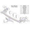 H215-A Лидер-плюс ТСУ для Hyundai Santa Fe FE (CM) 2006-2012, Kia Sorento XM 2009-2012. Требуется подрезка бампера. Нагрузки: 1300/75 кг, масса фаркопа 19,3 кг (без электрики в комплекте)