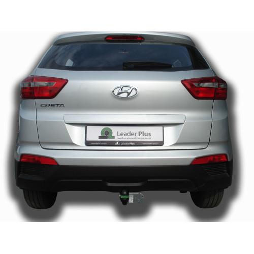 H227-A Лидер-плюс ТСУ для Hyundai Creta 2016-2021, 2021-2022, Solaris HC 2024- без снятия и выреза бампера. Нагрузки: 1300/75 кг, масса фаркопа 14,14 кг (без электрики в комплекте)