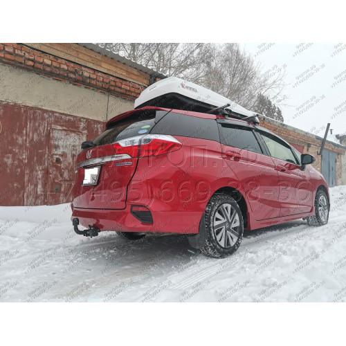 H.H07.A HALTY Фаркоп на Honda Fit Shuttle 2015-2022, Honda Shuttle 2015-2022 (для Hybrid только на дорестайлинг 2015-2019). Требуется подрезка бампера. Тип шара: A. Нагрузки: 750/75 кг