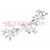 I-030 STEINHOF Фаркоп на Isuzu D-MAX бампер со ступенькой 2007-2012 без подрезки бампера. Тип шара: F. Нагрузки: 3000/120 кг, масса фаркопа 28,2 кг (без электрики в комплекте)