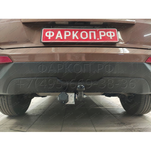 H227-A Лидер-плюс ТСУ для Hyundai Creta 2016-2021, 2021-2022, Solaris HC 2024- без снятия и выреза бампера. Нагрузки: 1300/75 кг, масса фаркопа 14,14 кг (без электрики в комплекте)