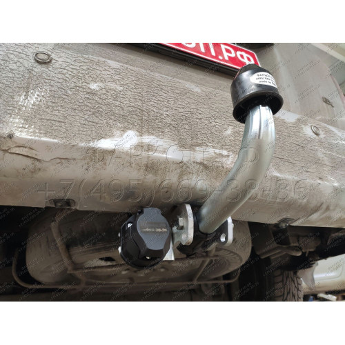 K018A GALIA Полностью оцинкованный фаркоп на Kia Carnival 1999-2006. Тип шара: A. Невидимый вырез бампера. Нагрузки: 2000/80 кг, масса фаркопа 18,52 кг