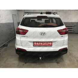 H227-A Лидер-плюс ТСУ для Hyundai Creta 2016-2021, 2021-2022, Solaris HC 2024- без снятия и выреза бампера. Нагрузки: 1300/75 кг, масса фаркопа 14,14 кг (без электрики в компл