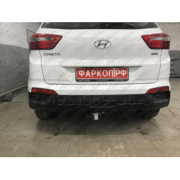 H227-A Лидер-плюс ТСУ для Hyundai Creta 2016-2021, 2021-2022, Solaris HC 2024- без снятия и выреза бампера. Нагрузки: 1300/75 кг, масса фаркопа 14,14 кг (без электрики в компл