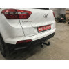 H227-A Лидер-плюс ТСУ для Hyundai Creta 2016-2021, 2021-2022, Solaris HC 2024- без снятия и выреза бампера. Нагрузки: 1300/75 кг, масса фаркопа 14,14 кг (без электрики в комплекте)