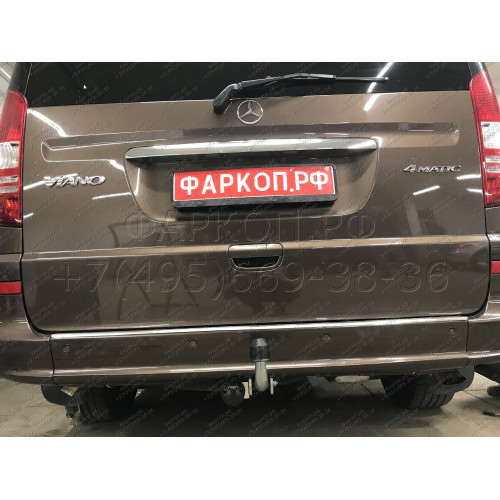 M108A GALIA Полностью оцинкованный фаркоп на Mercedes V-Class w447 2014-, Mercedes Vito w639 2003-2014, w447 2014-, Mercedes Viano w639 2003-2014. Особенности: задний привод, после 07/2010- необходима большая подрезка бампера. Тип шара: A. Невидимый вырез