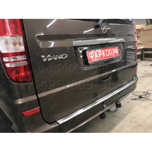 M108A GALIA Полностью оцинкованный фаркоп на Mercedes V-Class w447 2014-, Mercedes Vito w639 2003-2014, w447 2014-, Mercedes Viano w639 2003-2014. Особенности: задний привод, после 07/2010- необходима большая подрезка бампера. Тип шара: A. Невидимый вырез